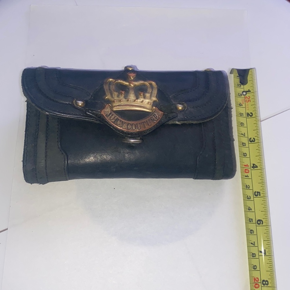 Juicy couture authentic black real leather wallet